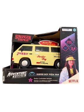 Stranger Things Surfer Boy Pizza Van RC Car Adventure Force Netflix 2.4GHz NIB